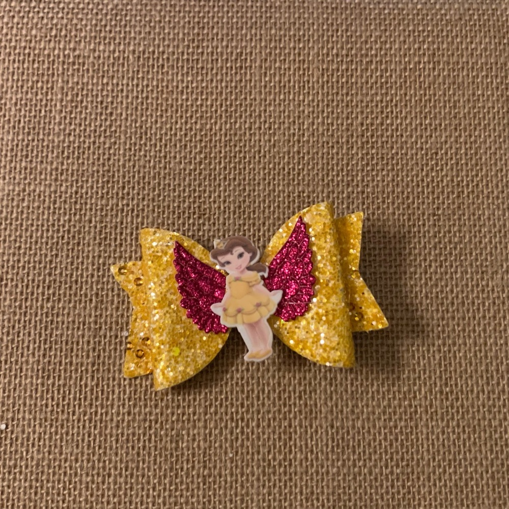 Princess bell hair barrettes clip